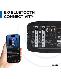 Sistema PA Portátil Gemini ES-210MXBLU 600W Bluetooth 10" 2