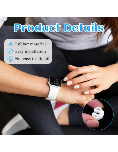 Soporte de Banda de Reloj Silicona Yuomeaz 8 Piezas 18-24mm