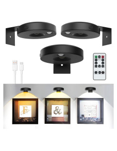 3Pack Luces LED EUIOKUN para Cuadros con Control Remoto