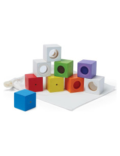 Bloques de Actividad Sensorial PlanToys - Set 9 Piezas 12+ Meses