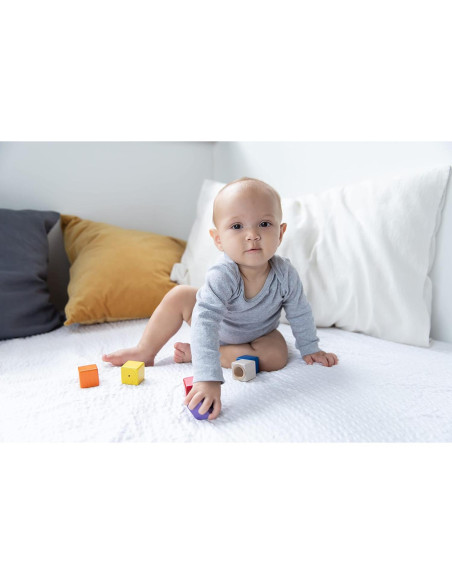 Bloques de Actividad Sensorial PlanToys - Set 9 Piezas 12+ Meses