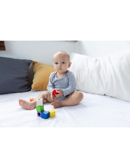 Bloques de Actividad Sensorial PlanToys - Set 9 Piezas 12+ Meses