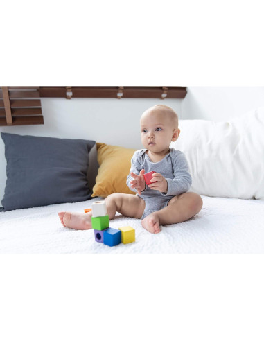Bloques de Actividad Sensorial PlanToys - Set 9 Piezas 12+ Meses