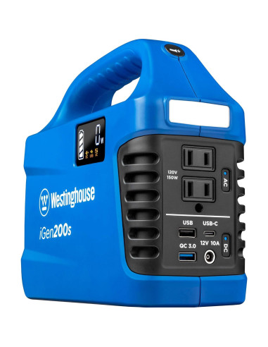 Generador Solar Portátil Westinghouse iGen200s 300W + Linterna LED