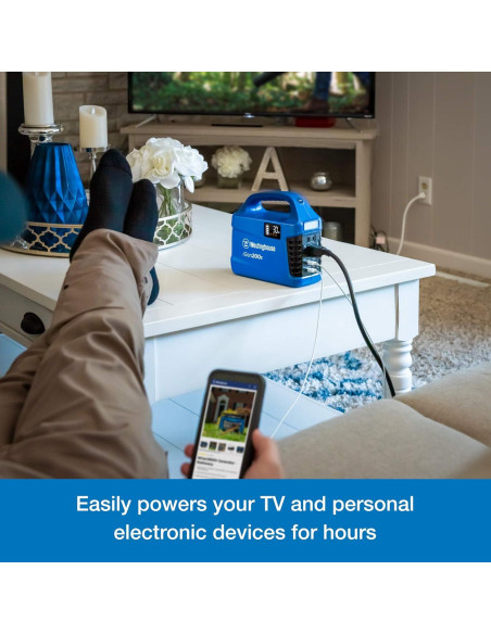 Generador Solar Portátil Westinghouse iGen200s 300W + Linterna LED