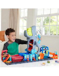 Lavado de Autos Ultra Shark Hot Wheels City + 5 Color Shifters 2