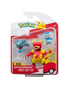 Conjunto de Figuras de Batalla Pokémon Jazwares 3 Piezas