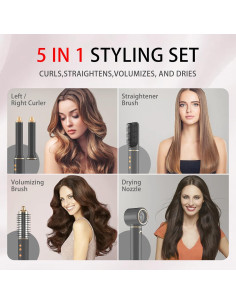 Cepillo Secador de Cabello 5 en 1 JAOSOP 110,000 RPM Iónico 2