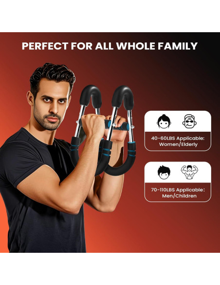 Entrenador de Brazo Giratorio Kasrech - 12 Niveles Resistencia 18-50 kg