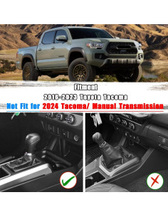 Caja de Almacenamiento Neepiar para Consola Toyota Tacoma 2016-2023 2