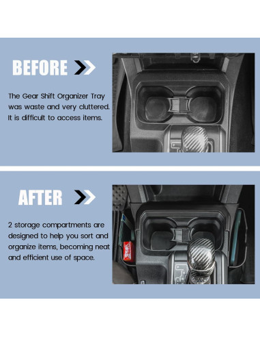 Caja de Almacenamiento Neepiar para Consola Toyota Tacoma 2016-2023
