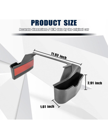 Caja de Almacenamiento Neepiar para Consola Toyota Tacoma 2016-2023