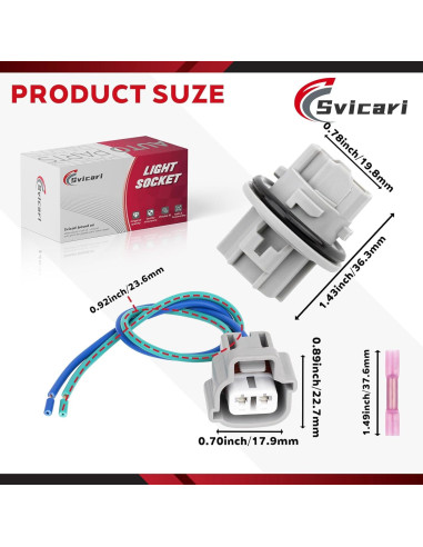 Conector de luz de giro Toyota Svicari 90075-60028 2 Pcs