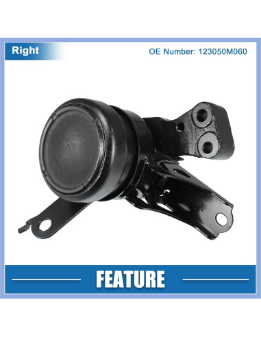 Soporte de Motor PARSLUCK 123050M060 Derecho para Toyota