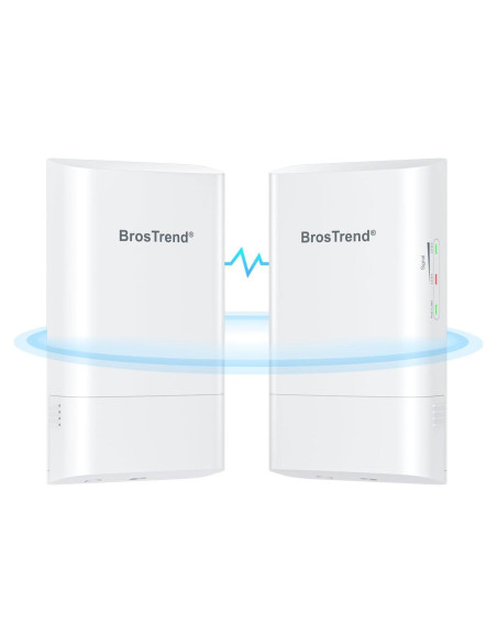 Puente WiFi Exterior BrosTrend 1KM 867Mbps Plug & Play Puente WiFi Exterior BrosTrend 1KM 867Mbps Plug & Play
