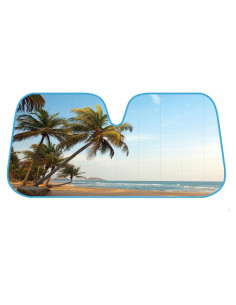 Sombra Solar Parabrisas BDK AS-601 Isla Tropical 147x69cm