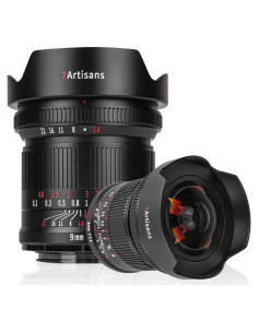 Lente Gran Angular 7artisans 9mm F5.6 132 para Canon y Sony