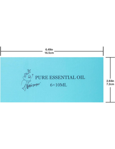 Kit de Aceites Esenciales Puros Otheya - 6 x 10ml Aromaterapia