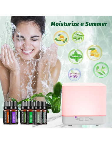 Kit de Aceites Esenciales Puros Otheya - 6 x 10ml Aromaterapia