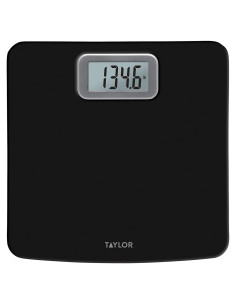 Báscula Digital Taylor Antimicrobiana 181.44 kg Negra