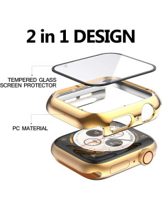 Funda Dura HANKN para Apple Watch Series 10 42mm Oro 2