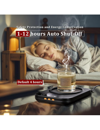 Calentador de Tazas LOUVERTOIL 36W con Temporizador y Apagado Automático