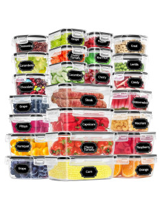 Contenedores de Almacenamiento PRAKI 48 Piezas Herméticos