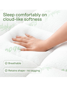 Colchón Tapa Reina RV Niagara - Viscosa de Bambú 191x152 cm 2