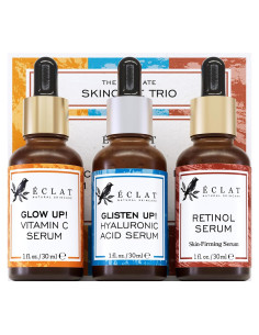 Set de Sueros Faciales Eclat Skincare - Vitamina C, Retinol y Ácido Hialurónico