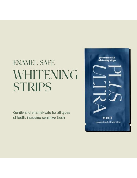 Tiras Blanqueadoras de Dientes Plus Ultra - 14 Días - Menta