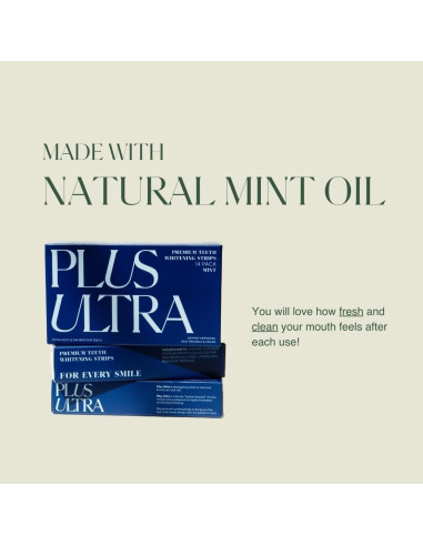 Tiras Blanqueadoras de Dientes Plus Ultra - 14 Días - Menta