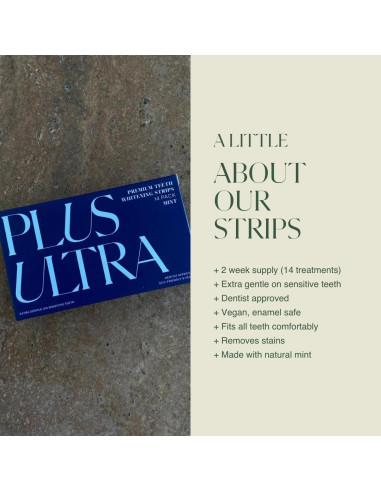 Tiras Blanqueadoras de Dientes Plus Ultra - 14 Días - Menta
