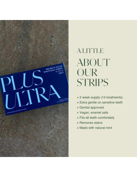 Tiras Blanqueadoras de Dientes Plus Ultra - 14 Días - Menta
