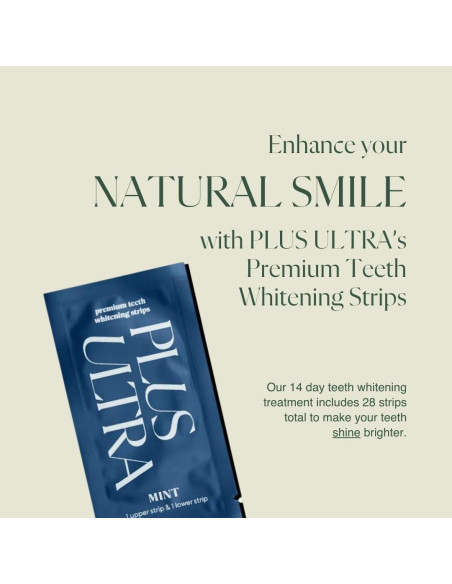 Tiras Blanqueadoras de Dientes Plus Ultra - 14 Días - Menta