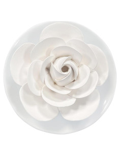 Difusor Pasivo de Cerámica Oumeiben - Camelia Blanca, 8.89cm