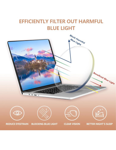 Gafas de Luz Azul OPTOFENDY para Mujeres TR90 Anti UV400