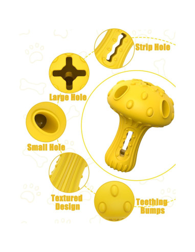 Juguete Interactivo para Perros KrauzPet 13cm Caucho Duradero