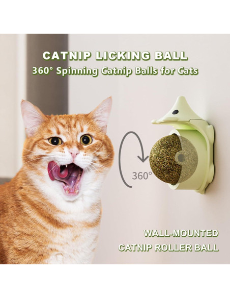 Pelotas de Juguete para Gatos con Hierba Gatera - 3 Pcs