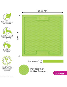 LickiMat Classic Soother Alfombrilla para Perros 20cm Verde 2