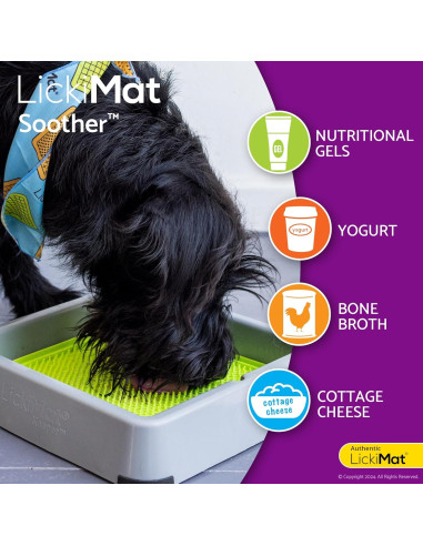 LickiMat Classic Soother Alfombrilla para Perros 20cm Verde