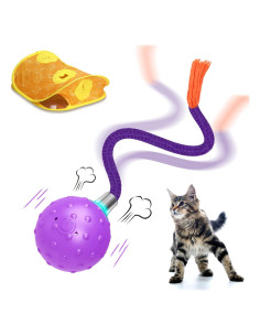 Juguete Interactivo para Gatos BENTOPAL con Bola y Túnel