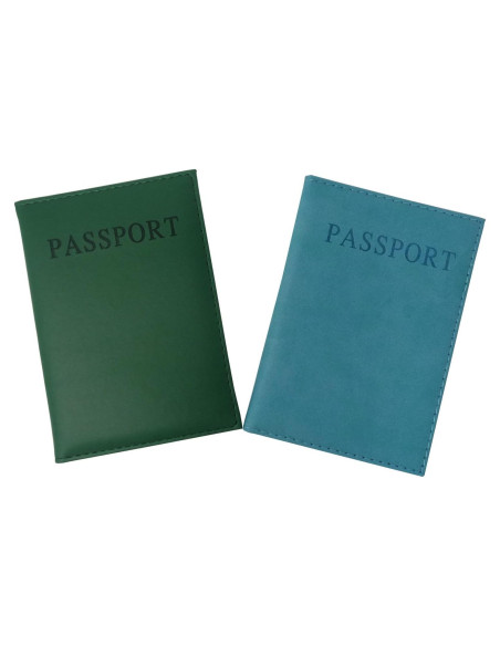 Funda de Pasaporte Honbay 2PCS Cuero Artificial Unisex