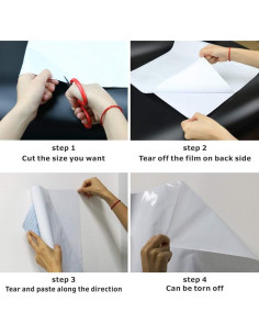 2 Rollos de Papel de Pizarra Blanca TOP-Pindu 200x44 cm 2