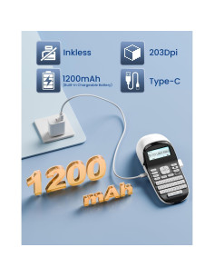 Impresora de Etiquetas Portátil Zodzi LT12 Bluetooth 203dpi 2