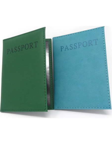 Funda de Pasaporte Honbay 2PCS Cuero Artificial Unisex