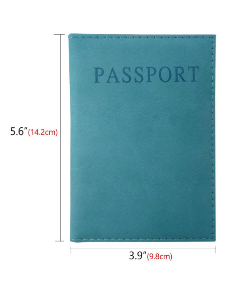 Funda de Pasaporte Honbay 2PCS Cuero Artificial Unisex