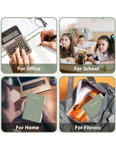 Planificador Semanal Sin Fecha VALOME A5 Verde 52 Semanas