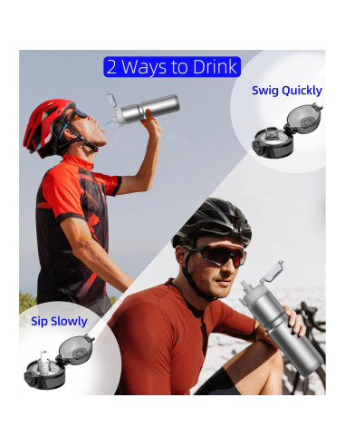 Botella de Agua Aislada MYFOREST 700ml Acero Quirúrgico