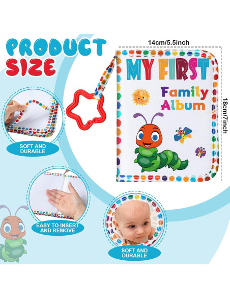 Álbum Familiar de Tela Suave Fullhawl 17 Fotos 14x18 cm