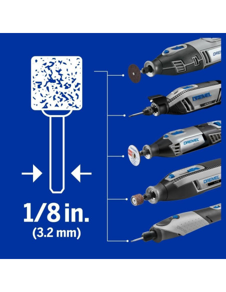 Kit de Accesorios Dremel 735-01 para Vidrio y Piedra - 8 Piezas